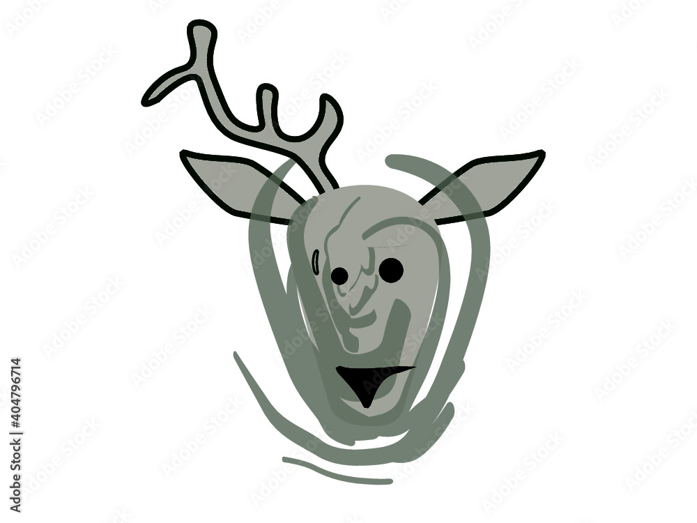 head of a deer head of a deer