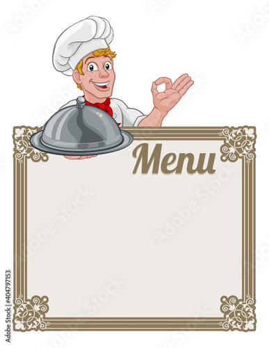 A chef cook or baker man ca...