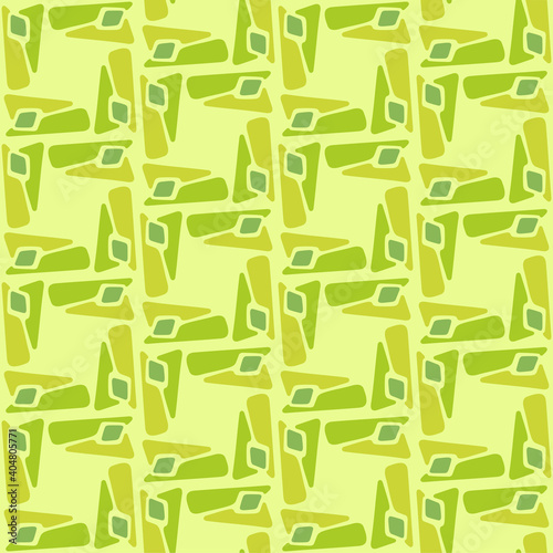 Flat Abstract Seamless Pattern In Retro Style To Decorate Any Surfaces.