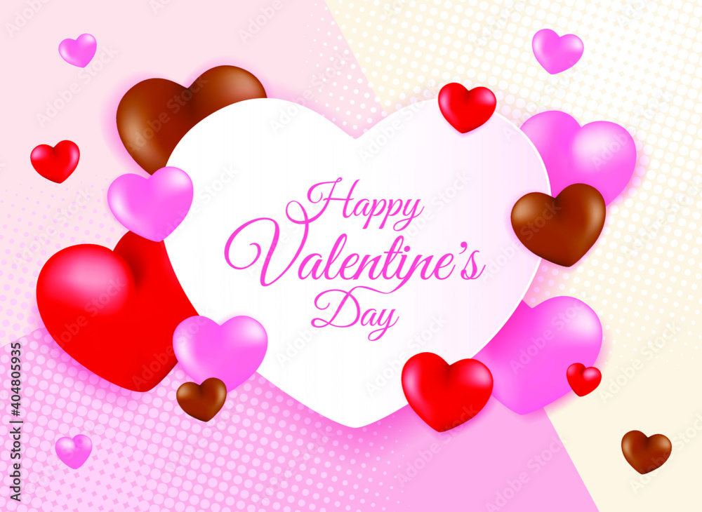 High Quality Love Background for your Saint Valentine´ s Day Design . Isolated Vector Elements