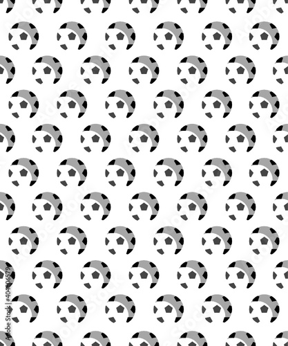 Soccer football shadow seamless vector graphic pattern isolated