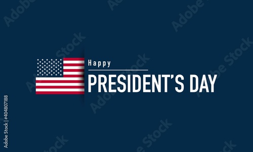 President's Day Background Design. Vector Illustration.