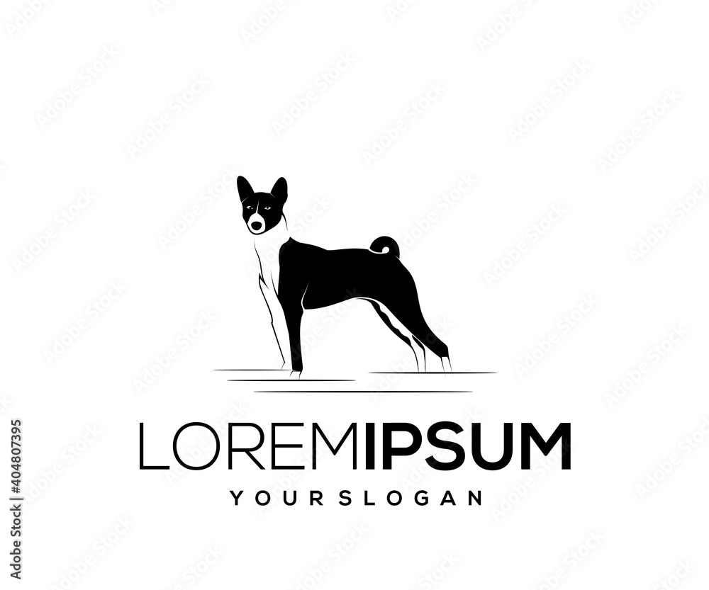 dog animal icon logo design silhouette
