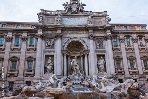 イタリア ローマのトレヴィの泉 