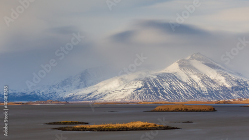 Winter landscape of iceland. © cegli