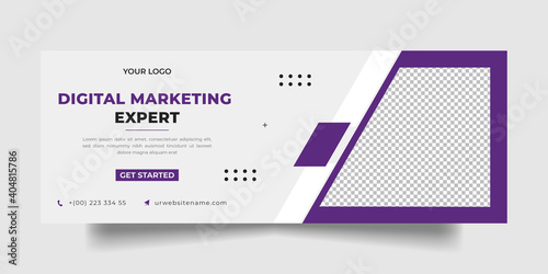 Modern Digital marketing Corporate, facebook cover and social media post