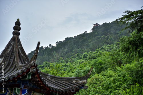 Local features of ancient Chinese temples and plaque buildings