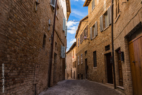 イタリア　ウルビーノの路地
