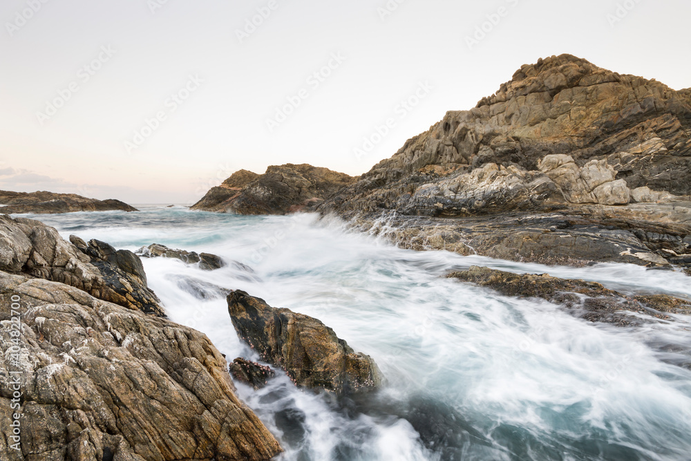 Rocky coast at Mirbat, Oman