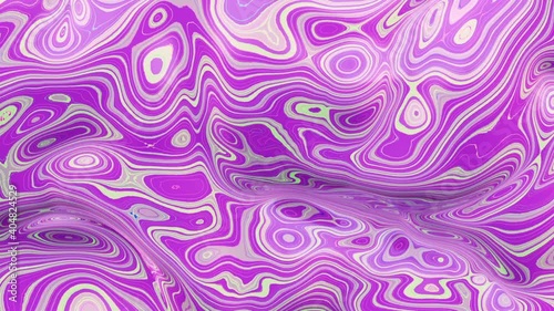 Abstract vibrant trippy background, with copy space, seamless loop background, 3d render