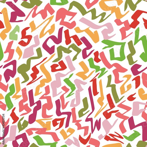 Abstract seamless background pattern. Hand drawn vector illustration. Modern design pattern.
