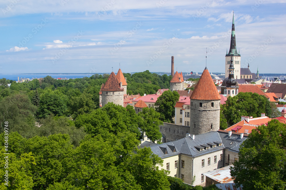 Old Town of Tallinn. Tallinn\'s main attractions are located in the old town