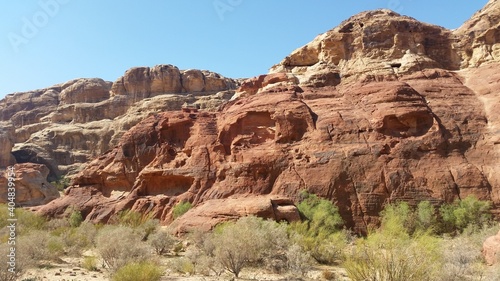 Fels und W  ste in Petra