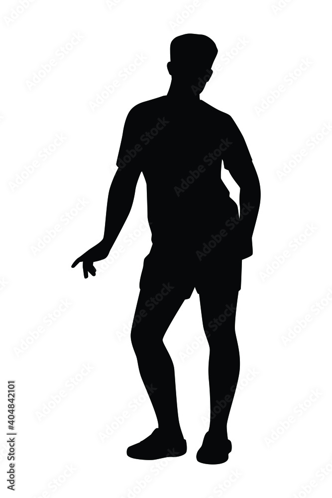 Young man who is gay silhouette vector, Homosexual concept. Young man who is gay silhouette vector, Homosexual concept.