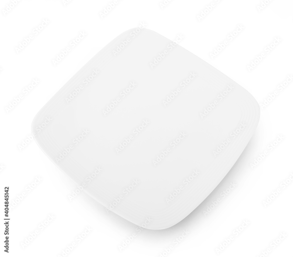 white plate on white background. white plate on white background.
