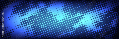 Blue halftone background. Grunge dotted pattern. Vector illustration
