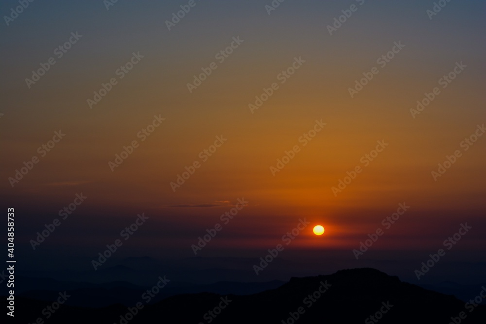 Pure Sunset in the Mahabaleshware town Pure Sunset in the Mahabaleshware town