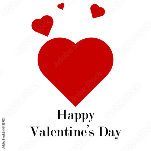 Happy Valentines Day Typographic Lettering isolated on white Background With Pink Heart and Arrow Vector Illustration of a Valentine s Day Card.