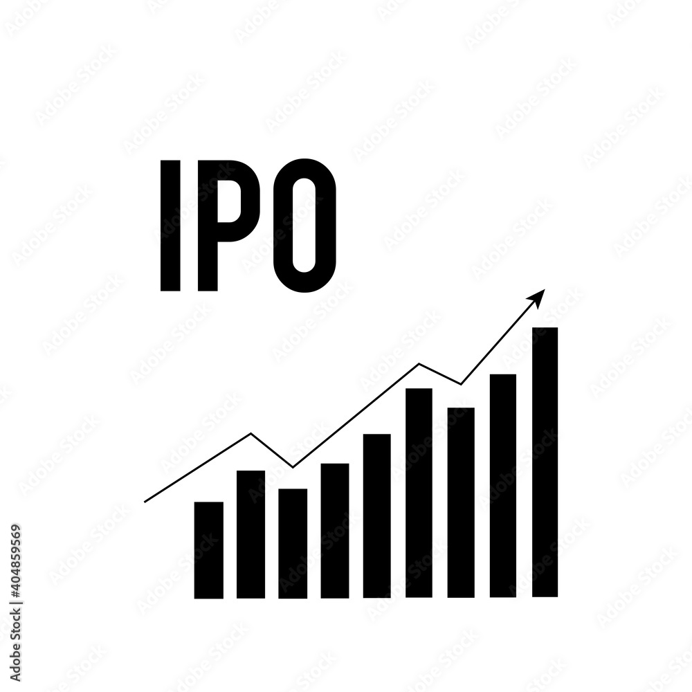 IPO (initial public offering) concept in flat style IPO (initial public offering) concept in flat style