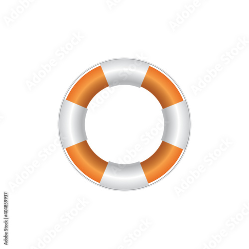Lifebuoy on a white background, vector illustration	