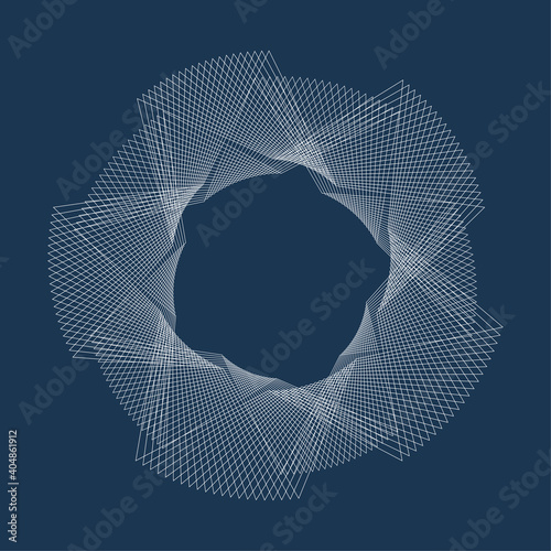 Vector line Guilloche elements for certificate or diploma and currency design