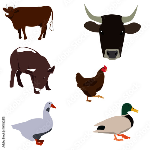 Tiere auf den Bauernhof 