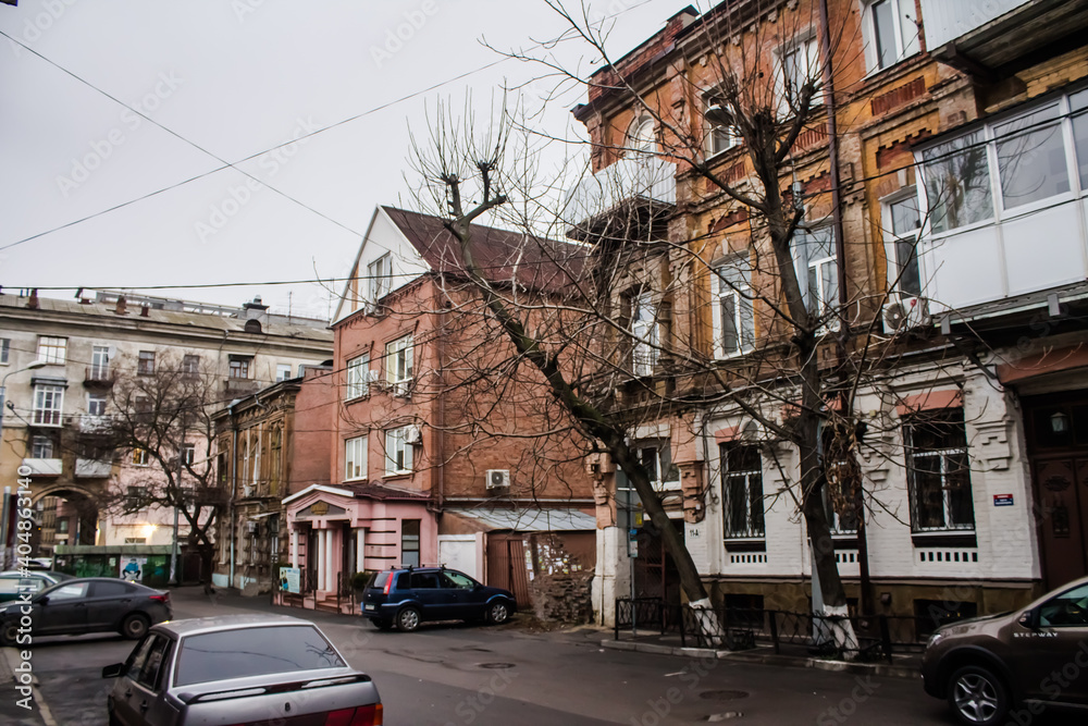 Old streets of the historical center of Rostov-on-Don