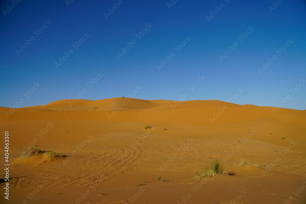 Desierto y arena, huellas