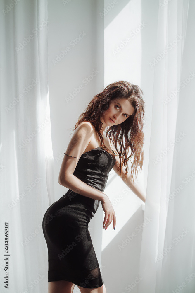 Photo of beautiful young girl in a casual clothes. Natural female beauty Photo of beautiful young girl in a casual clothes. Natural female beauty