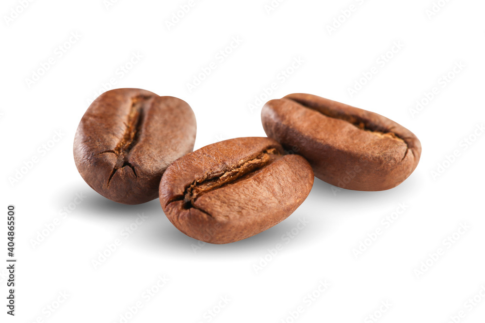 Coffee beans isolated on white background Coffee beans isolated on white background