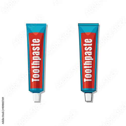 toothpaste vector isolated on white background