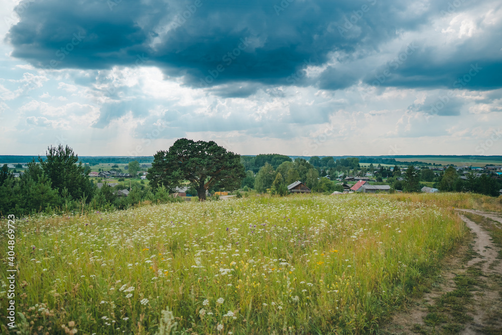landscape with sky and clouds landscape with sky and clouds
