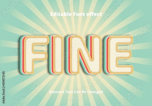 fine editable text effect