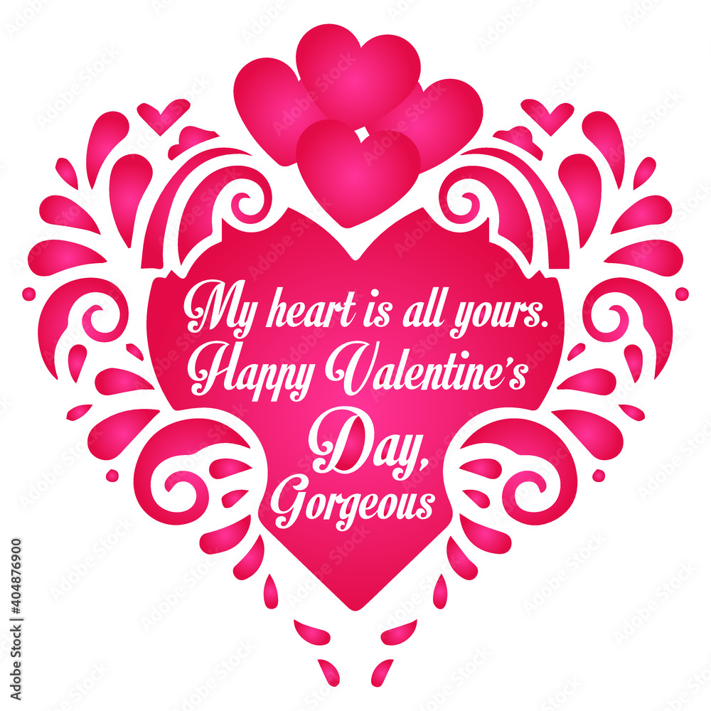 My heart is all yours happy valentine’s day gorgeous Valentine's Day script lettering inscription. Hand lettering card. Modern calligraphy for Valentine's Day. Vector neon sign. Abstract background wi My heart is all yours happy valentine’s day gorgeous Valentine's Day script lettering inscription. Hand lettering card. Modern calligraphy for Valentine's Day. Vector neon sign. Abstract background wi