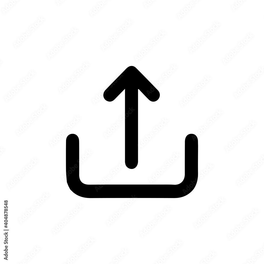 Upload isolated vector icon Upload isolated vector icon