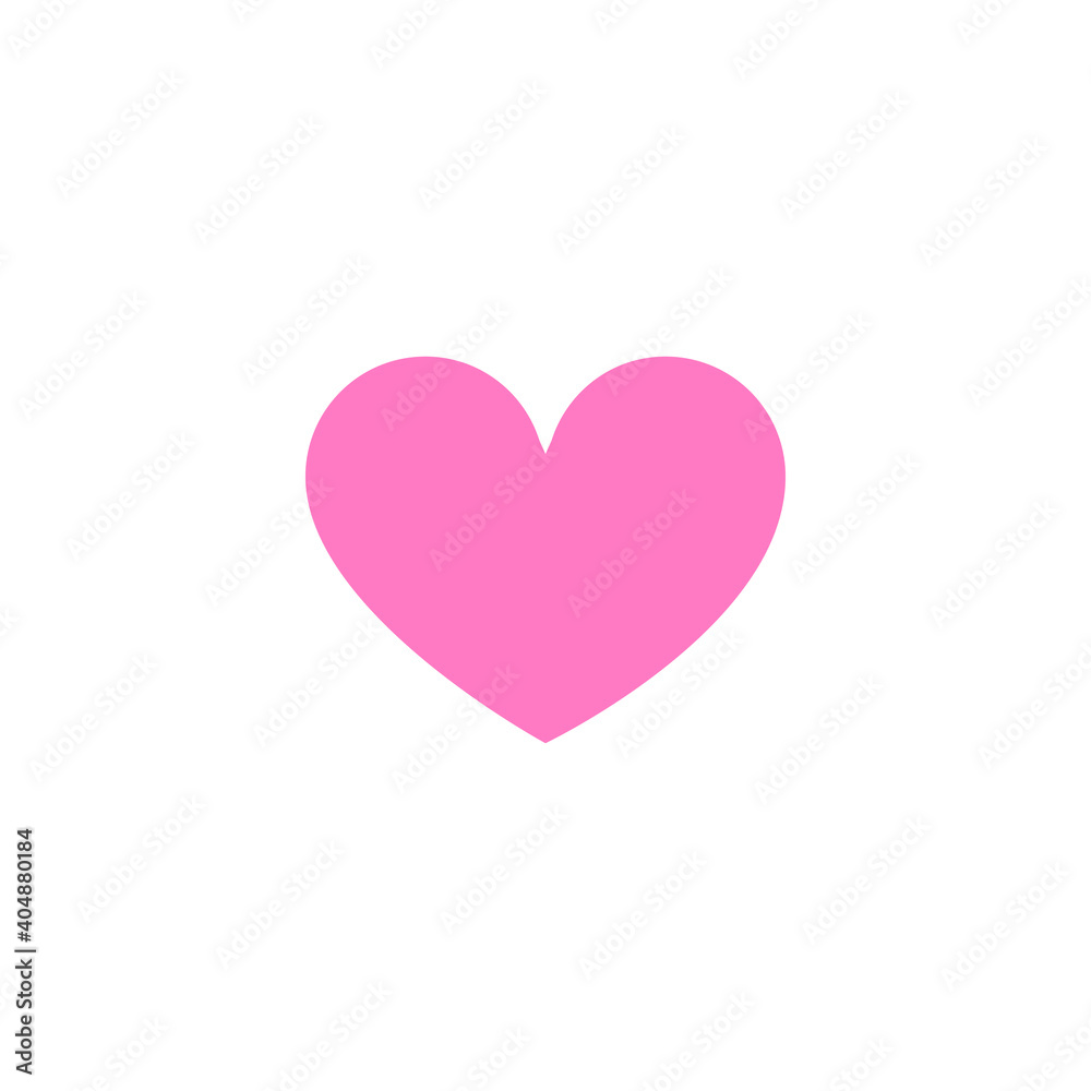 Heart shape. Like icon isolated on white