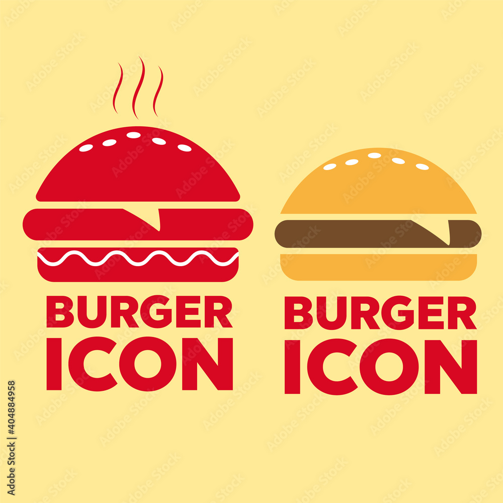 burger icon. Fast food icon. Burger vector silhouette burger icon. Fast food icon. Burger vector silhouette