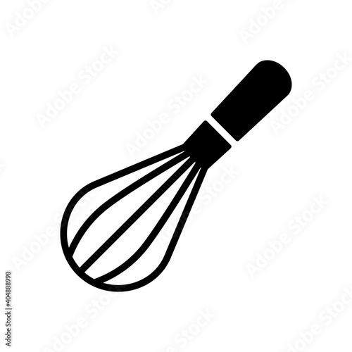 Balloon whisk for mixing and whisking glyph icon