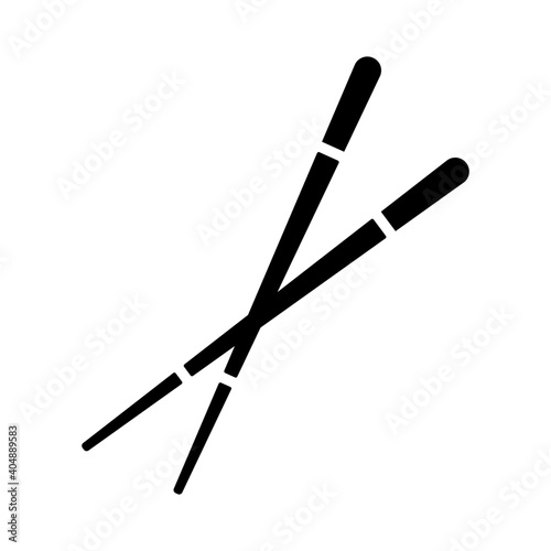 Chinese chopsticks, chop sticks vector glyph icon