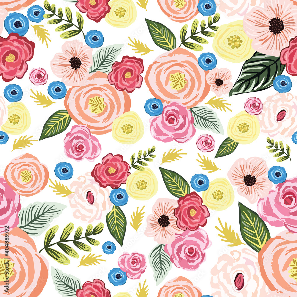Fototapeta premium pattern flower. floral background. The elegant the template for design.