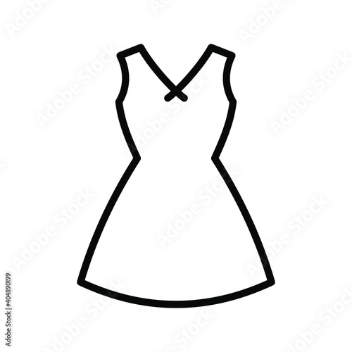 dress icon. Cloth fashion sign, soft dress. vector illustration