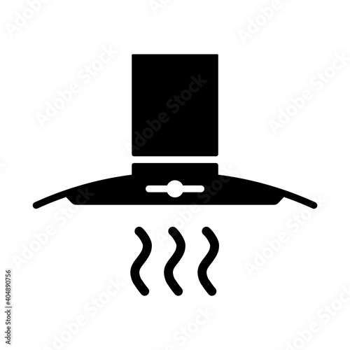 Kitchen hood vector glyph icon. Kitchen appliance