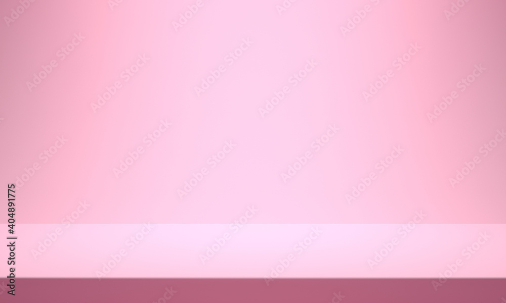 Pink backdrop product. Showcase background. 3d rendering Pink backdrop product. Showcase background. 3d rendering