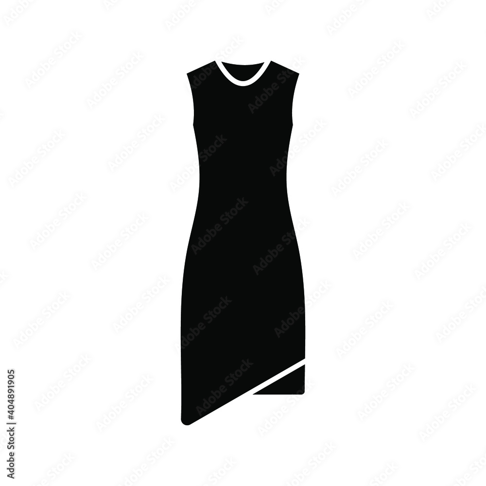 dress icon. Cloth fashion sign, soft dress. vector illustration dress icon. Cloth fashion sign, soft dress. vector illustration
