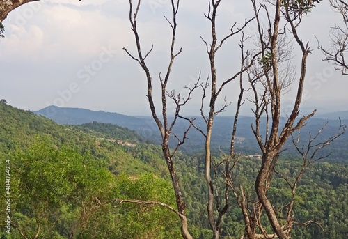 beautiful mountain range of karnataka,south,india