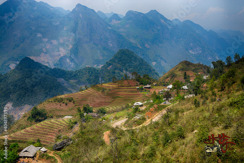 Landscape photo taken in Tua Chua district, Dien Bien province photo