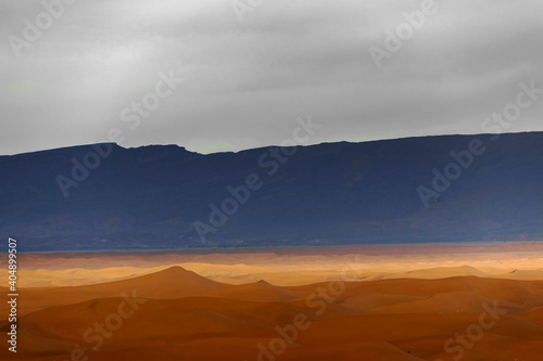 Sand dunes of Erg Chigaga in Sahara Desert, Africa