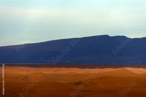 Sand dunes of Erg Chigaga in Sahara Desert, Africa