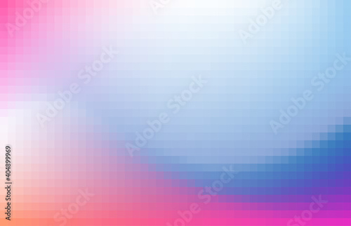 Multicolored blurred pixelated design background.