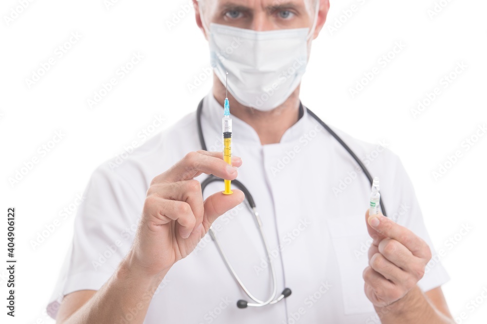 Paramedic hold ampoule syringe with covid-19 vaccine for coronavirus prevention, infection immunity Paramedic hold ampoule syringe with covid-19 vaccine for coronavirus prevention, infection immunity